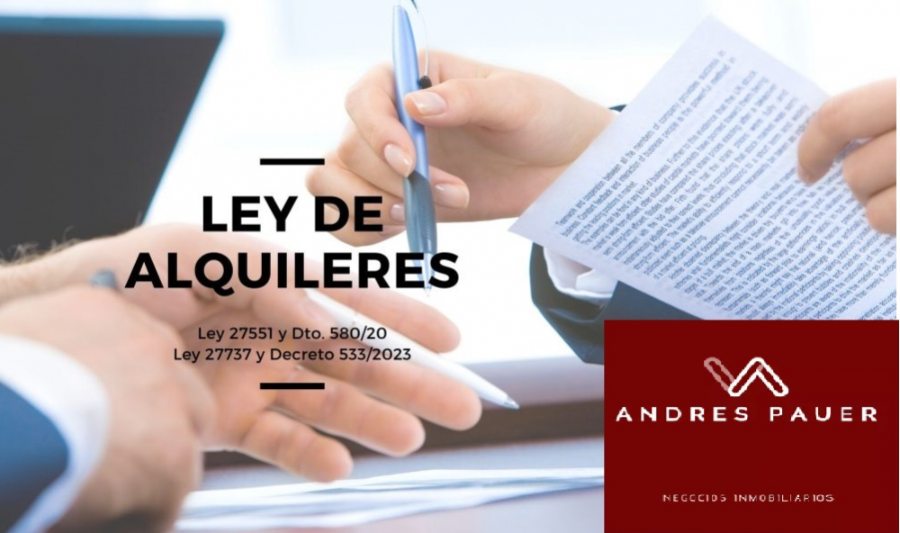 MOD.LEY DE ALQUILERES N° 27.737 PROMULGADA 12 DE OCTUBRE DE 2023